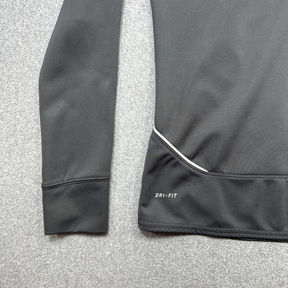 Nike Hoodie Women Small Gray 1/4 Zip Pullover Running Dri Fit Stretch Active Gym - Picture 5 of 12
